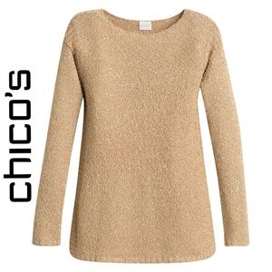 Chico's Sequin Shine Maya Sweater (NWT)